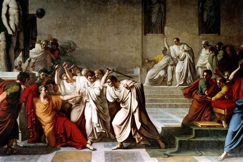 Julius Caesar Assassinated .